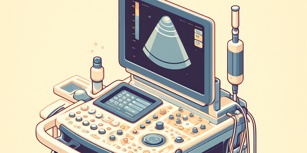 Ultrasound Degree Sonogram Machine Illustration